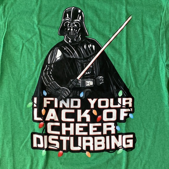 ❤️ Star Wars Darth Vader Christmas Holiday T-shirt Tee Size XL NWOT - Picture 2 of 6